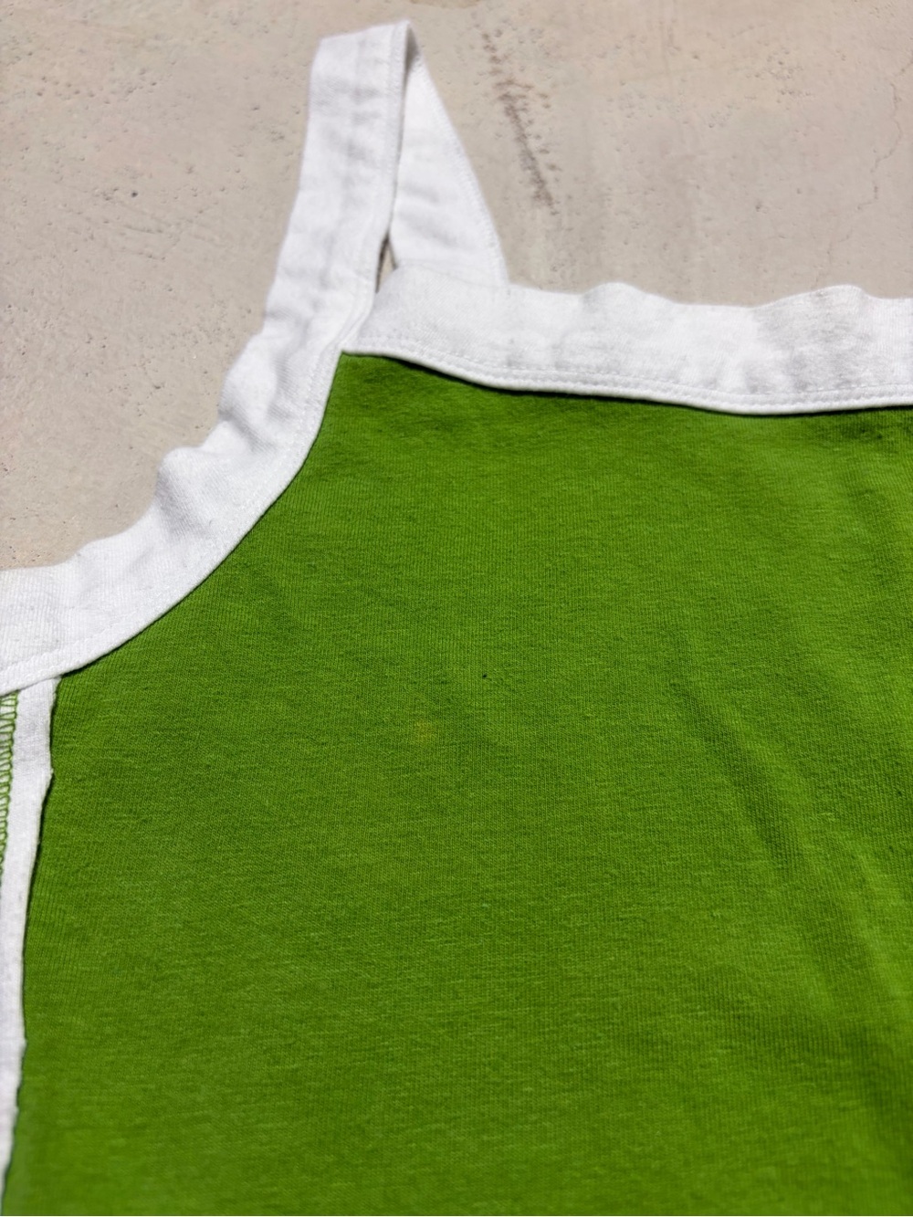 Pilcro Green & White Tank Top small - Picture 2 of 9